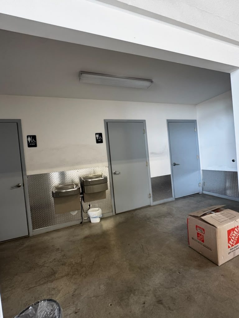 Restrooms and water fountains